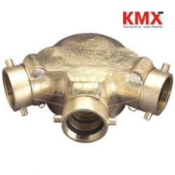 Triple Clapper Siamese Connection Bottom Outlet 90TCS6025F