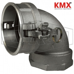 Cam & Groove 90° Type D Coupler x Female NPT Elbow AD90400EZ