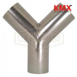 Unpolished Weld True Wye B28W-R100U