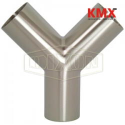 Polished Weld True Wye B28W-R250P