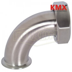 90° Clamp x Plain Bevel Seat with Hex Nut Elbow B2FMP-14-G150