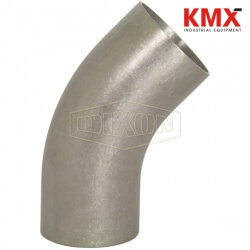 Polished 45° Weld Elbow with Tangent B2KS-G100P