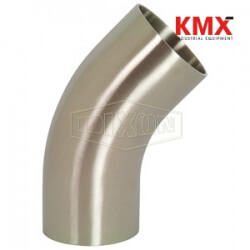 Polished 45° Weld Elbow with Tangent B2KS-G200P