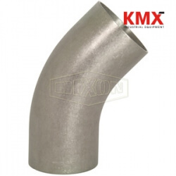 Unpolished 45° Long Weld Elbow with Tangent B2KS-G400U