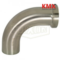 Polished 90° Threaded Bevel Seat x Weld Elbow B2T-G100