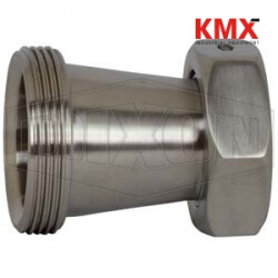 Threaded Bevel Seat x Plain Bevel Seat with Hex Nut Concentric Reducer B31TP-G200150