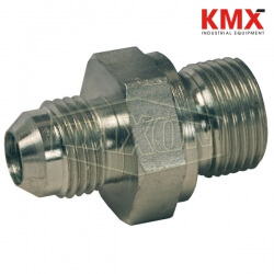 British Thread Adapter Male JIC 37° Flare x Male BSPP B3800-12-12