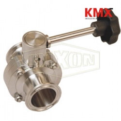 B5101 Series Butterfly Valve with Infinite Handle Clamp End B5101V050CC-B