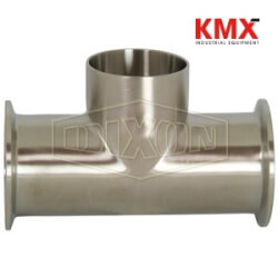 Polished Clamp Run x Weld Branch Tee B7MMW-G100