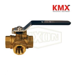 3-Way Brass Diverting Ball Valve T Flow BBV150DTW