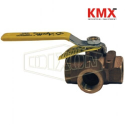 3-Way Brass Diverting Ball Valve L Flow BBV50TW