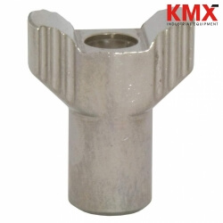 Serrated wing nut, SS, 5/16