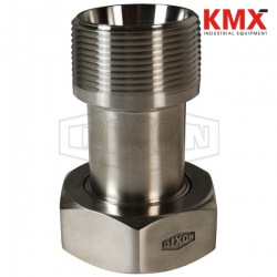 Plain Bevel Seat x Male NPT Adapter with Hex Nut 14-19-G150