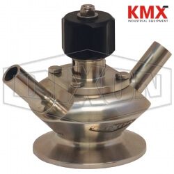 BSV Series Dixon/Rieger 3A Sample Valve, Dual Port with Manual Handwheel BSVD-HC400B050