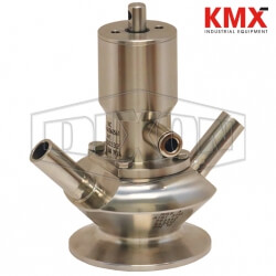 BSV Series Dixon/Rieger 3A Sample Valve, Dual Port with Pneumatic Actuator without Lever BSVD-PC100B025