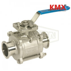 2-Way Encapsulated Sanitary 3 Piece Stainless Steel Ball Valve BV2CC-050CC-A