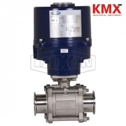 Electrically Actuated 3-Piece Sanitary Stainless Ball Valve BV2CV-150CC-EA