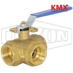 3-way Industrial Brass Ball Valve BV3BVTR-1501-A