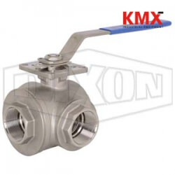 3-way Industrial Stainless Steel Ball Valve BV3IGLF-0251-A