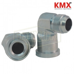 90° Flange Elbow x Male JIC Hydraulic Adapter C6190F1212